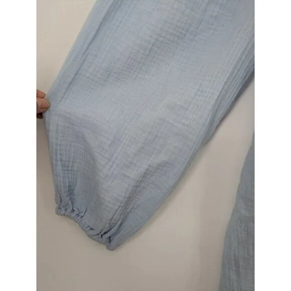 J.Crew Peasant Dress Women Size M Gauze Soft Puff Sleeve Cottagecore Minimalist - Picture 8 of 12